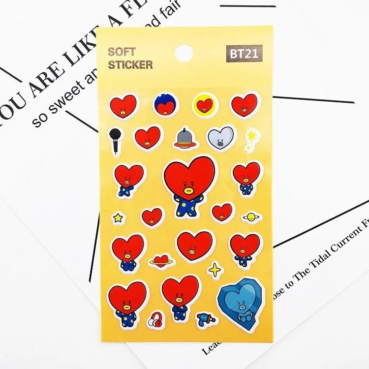 BT21 Hand Cccount Emoji Stickers