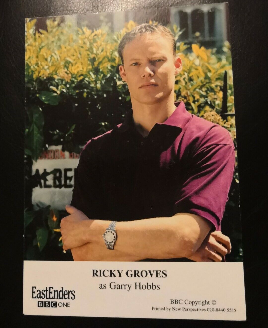 EASTENDERS UNSIGNED CAST CARD OF RICKY GROVES