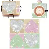 4pcs DIY Diamond Painting Coaster Kit With Holder - Love