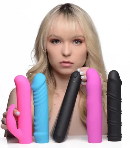 pornhint Pornhint Bang! 4-In-1 XL Silicone Rechargeable Bullet Vibrator & Sleeve Sex Toy Kit