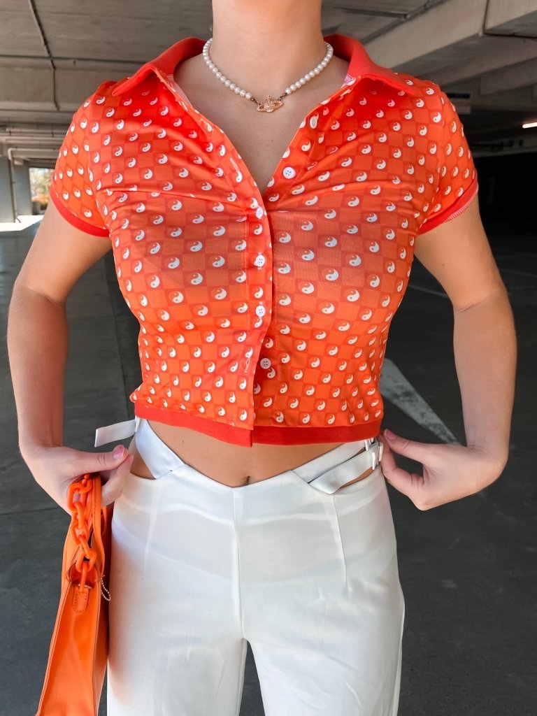 Be The Yin To My Yang Top- Orange