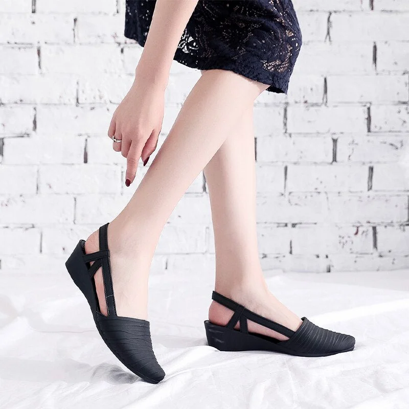 miaoguan 2021 New Women's Shoes Slingbacks Footwear Woman Wedges Sandals Women Slip-on Shoes Ladies Casual Pumps Female Loafers