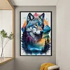 The Wolf And Forest-11CT Stamped Cross Stitch 40*60cm/15.75*23.62in  tapestrymarket