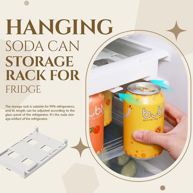 Hanging Soda Can Storage Rack For Fridge