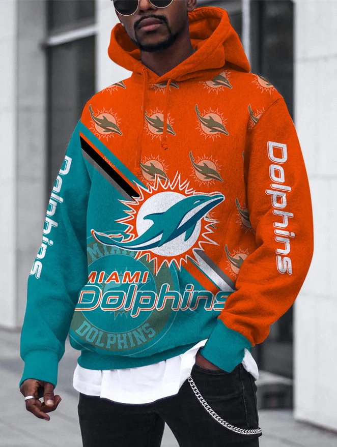 Miami Dolphins
3D Printed Hooded Pocket Pullover Hoodie
