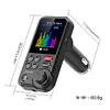 1.8 Inch Wireless Bluetooth-Compatible FM Transmitter QC3.0 Charging MP3 Player
