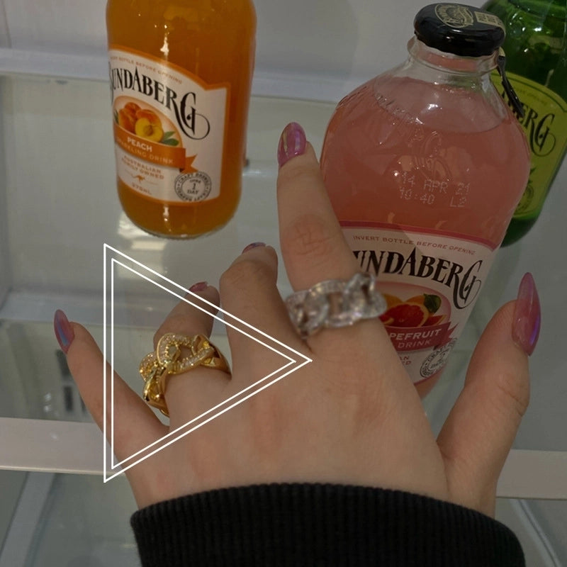 Silver Plated Geometric Zircon