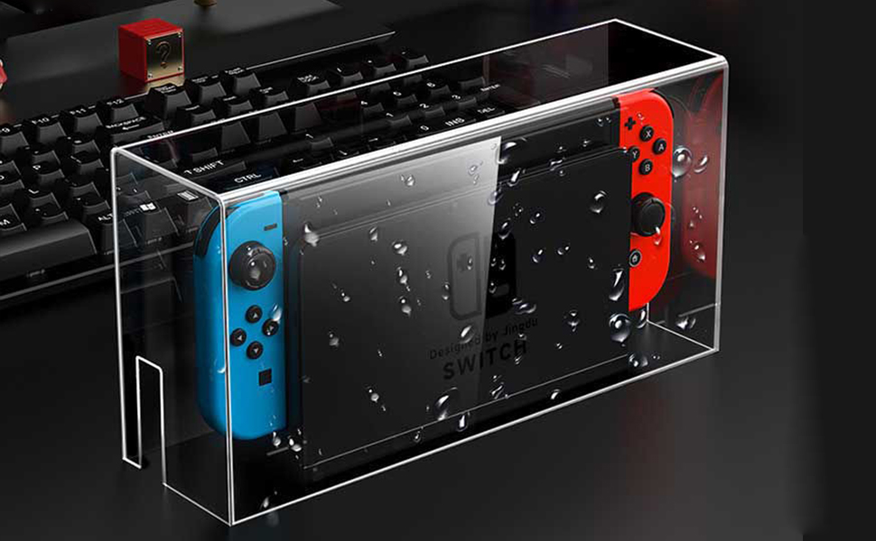 Clear Dust Display Box Cover for Switch/OLED Dock