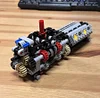 Technical 6-speed Gearbox V16 Engine MOC Building Blocks Brick Parts DIY Toys