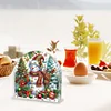 Christmas Acrylic DIY 5D Diamond Art Painting Napkin Holder Set (Snowman)