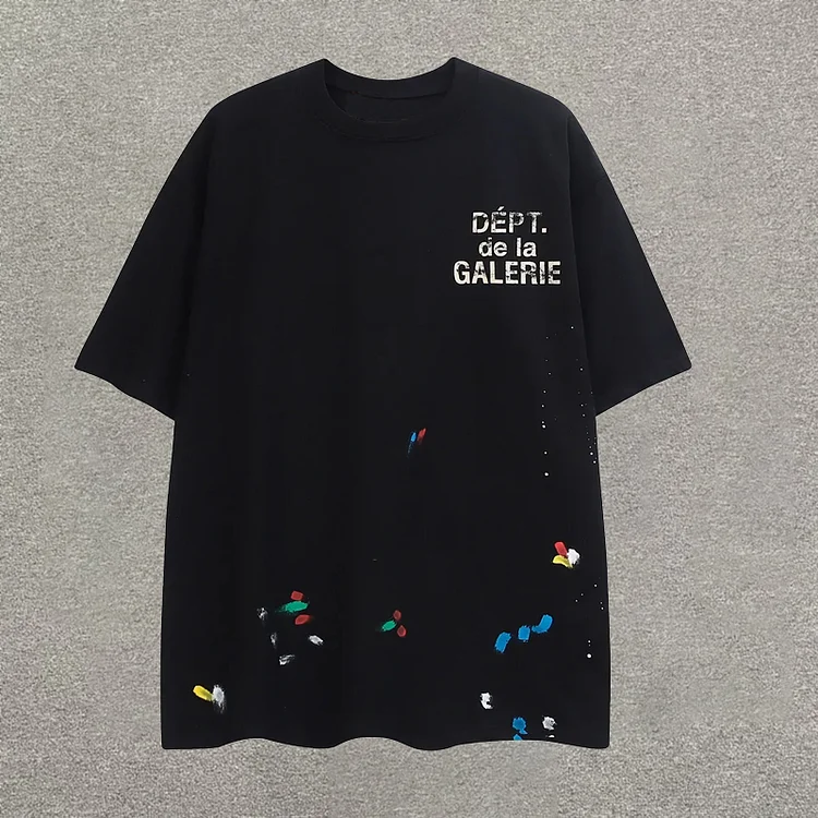 Gallery Dept Print Casual Cotton Short Sleeve T-Shirt