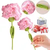 (Finished Product)Crochet Carnation Artificial Carnation Exquisite Aesthetic for Gift Home Office Decor