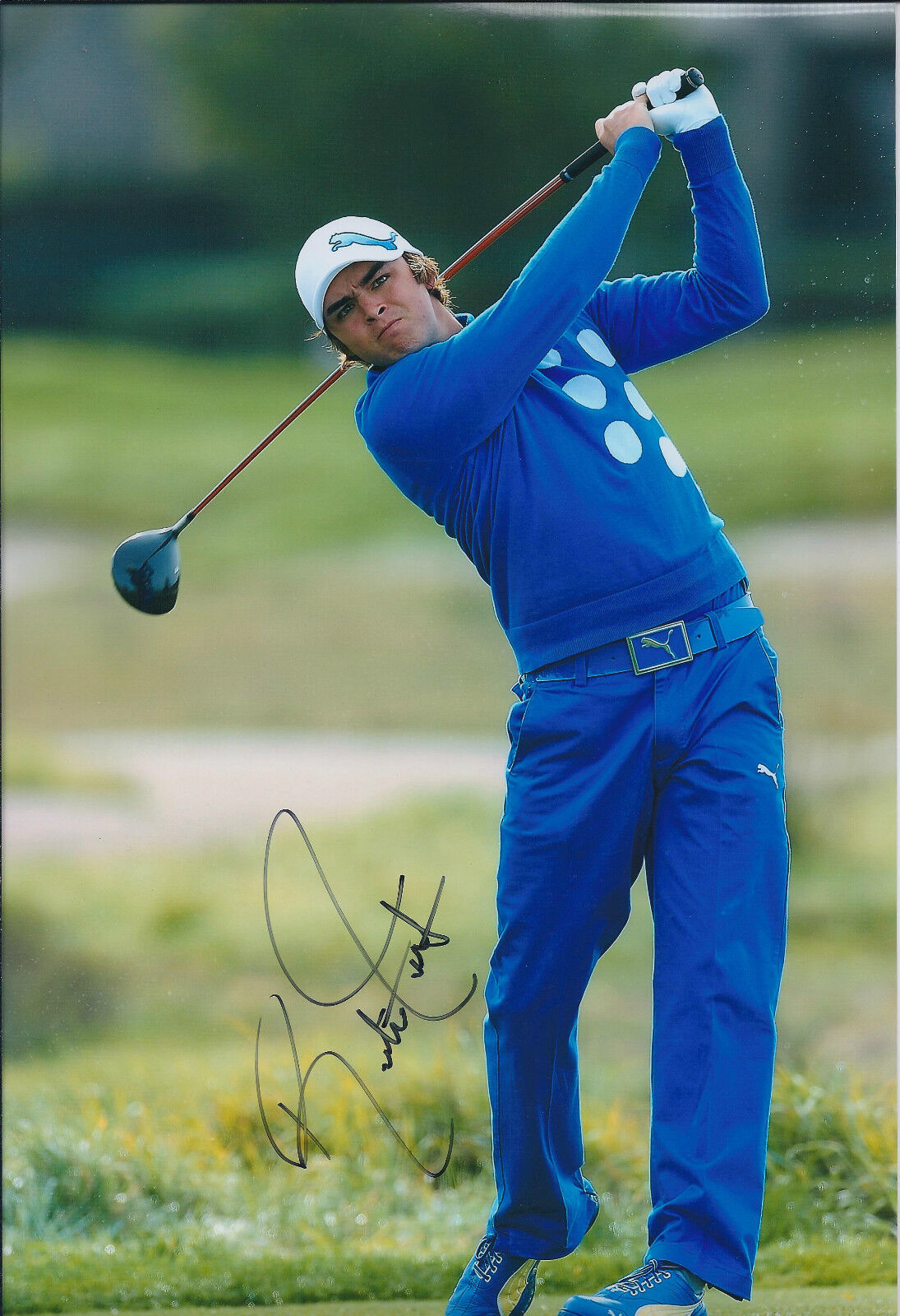 Rickie FOWLER SIGNED Autograph 12x8 Photo Poster painting AFTAL COA GOLF Wells Fargo CHAMPION