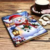 2 Stück 50-seitiges A5 Schneemann Diamond Painting Notizbuch für Erwachsene Urlaubsgeschenk