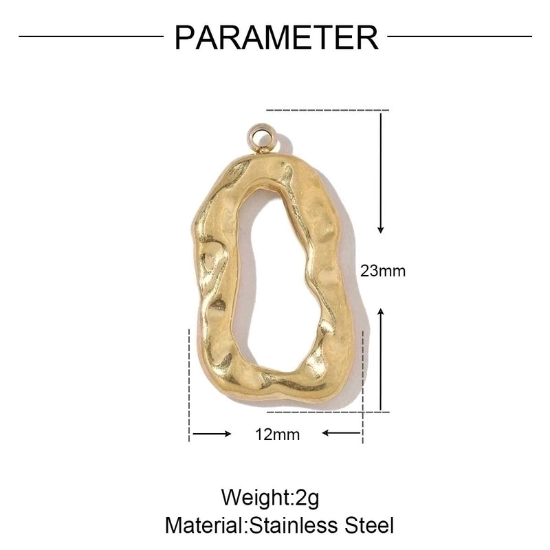 3 PCS/Package 14*14mm 4*11mm 9*22mm 201 Stainless Steel 18K Gold Plated Arrow Strawberry Gourd Polished Jewelry Accessories Pendant