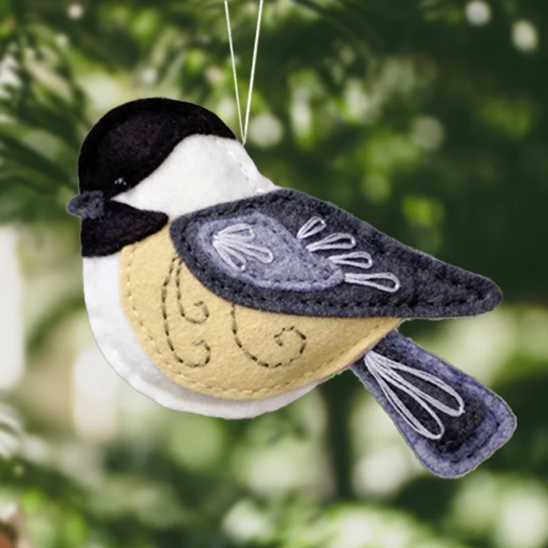 Felt Bird Christmas Ornament