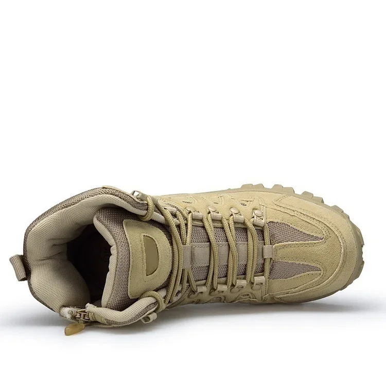 Dallader Men Outdoor Waterproof Non-Slip Hiking Boots Combat Boots