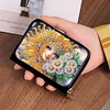 Diamond Painting Girl Flower Wallet Diamond Painting Card Holder Coin Purse