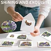 12Pcs Lavender DIY Diamond Painting Greeting Cards for Adult Holiday Gifts