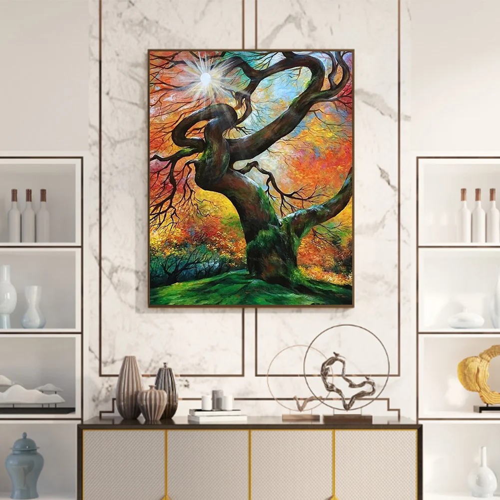 DIY Paint By Number 40*50cm - Big Tree In The Forest