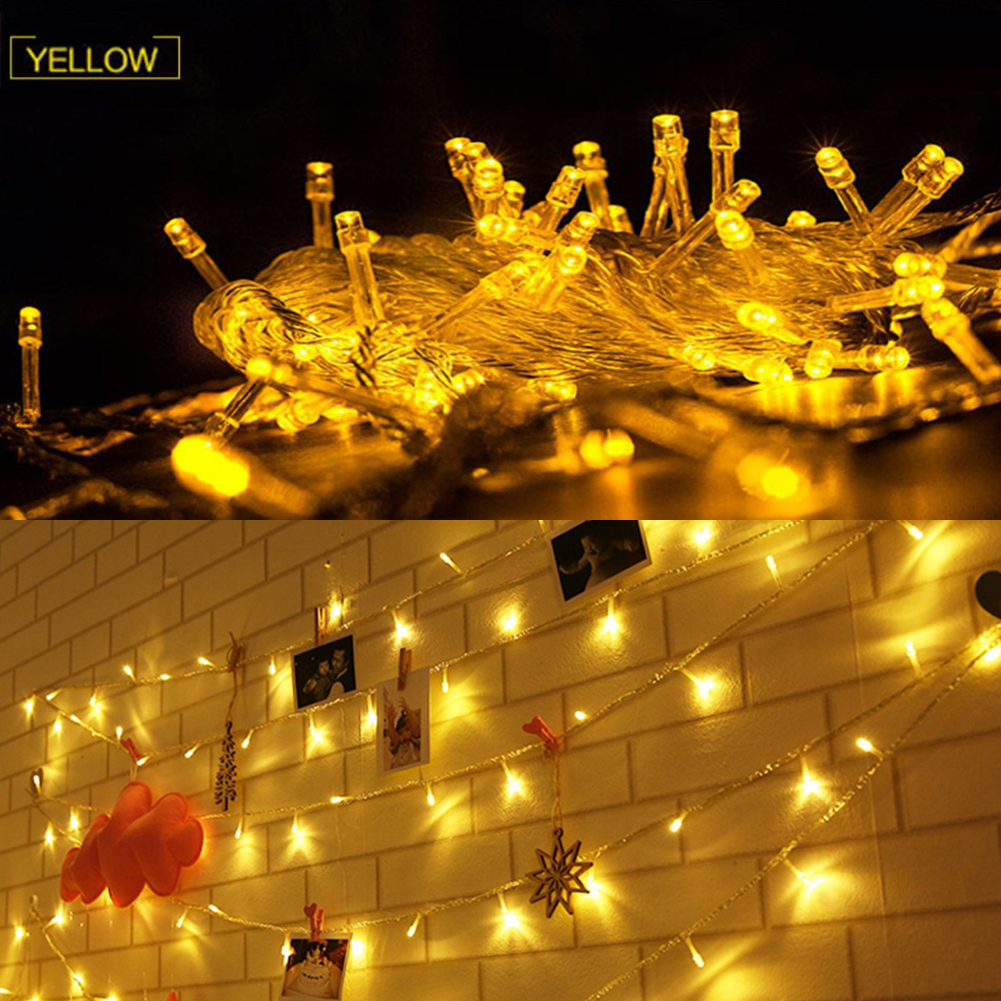 

Waterproof 10M LED Tree Fairy-Curtain String Night Light, Yellow, 501 Original