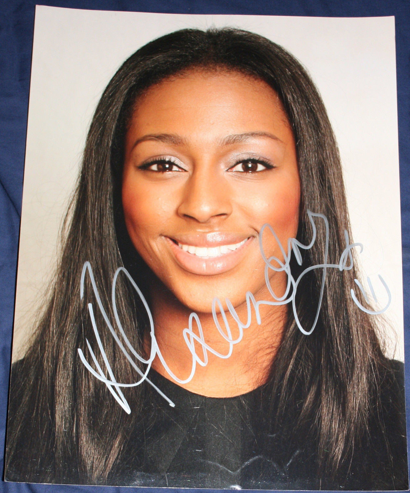 Alexandra Burke Autograph Signed 16x12 Photo Poster painting MUSIC AFTAL [1102]