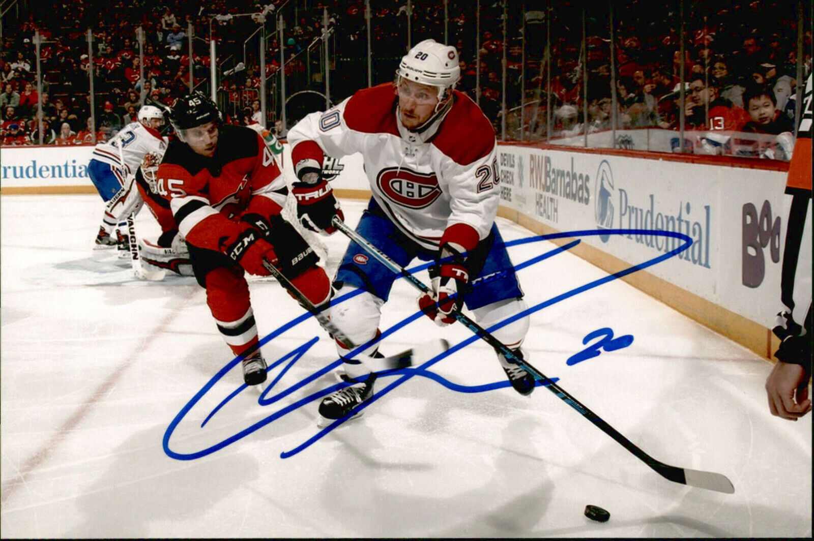 Nicolas Deslauriers SIGNED 4x6 Photo Poster painting MONTREAL CANADIENS #3