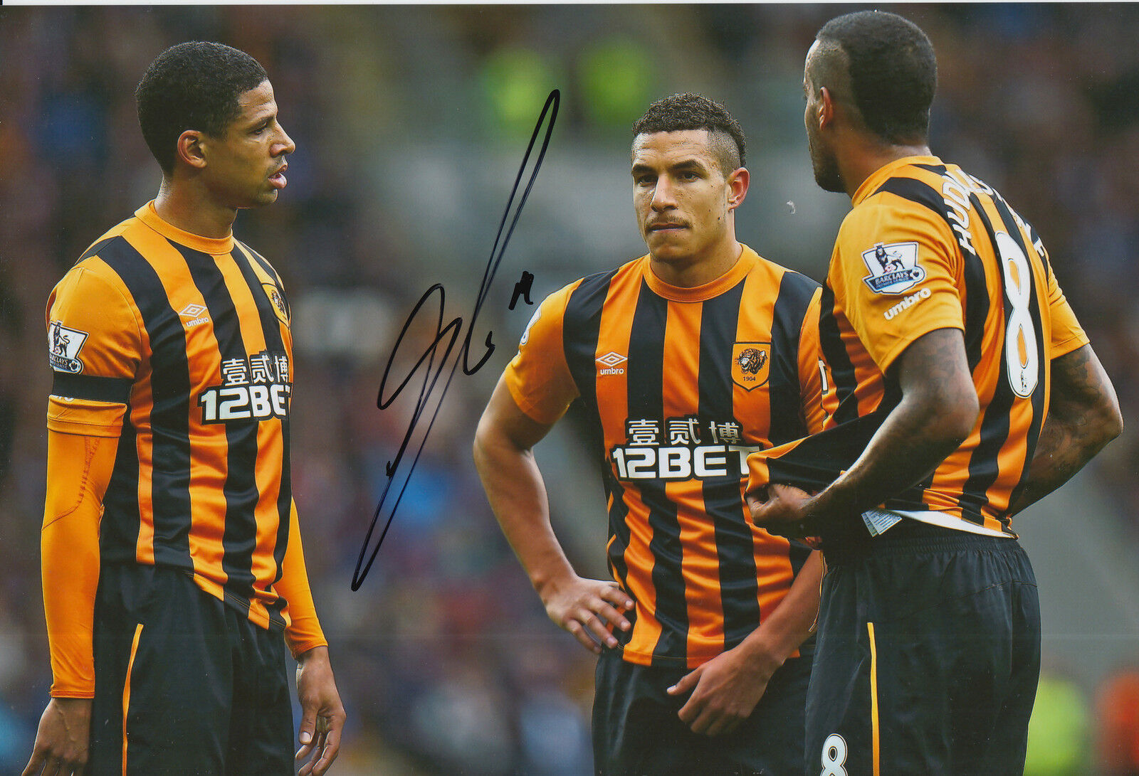 HULL CITY HAND SIGNED JAKE LIVERMORE 12X8 Photo Poster painting 3.