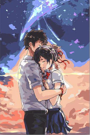 

Anime Youth Couple – Paint By Numbers - 40*50CM, 501 Original