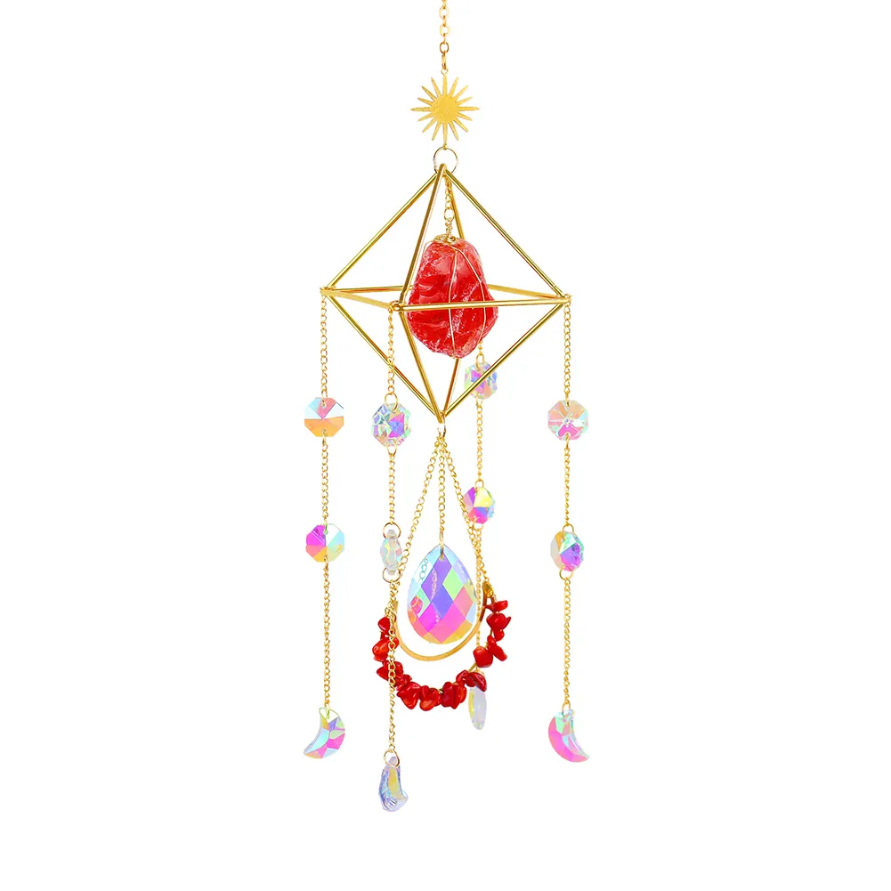 K9 Crystal Light Catchers Wind Chime Sunlight Trapping Windchimes Jewelry