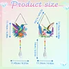 2pcs Flower Bird Diamond Painting Double-sided Crystal Window Suncatcher Craft Set Birthday Gifts Home Garden Decor Hanging Kit