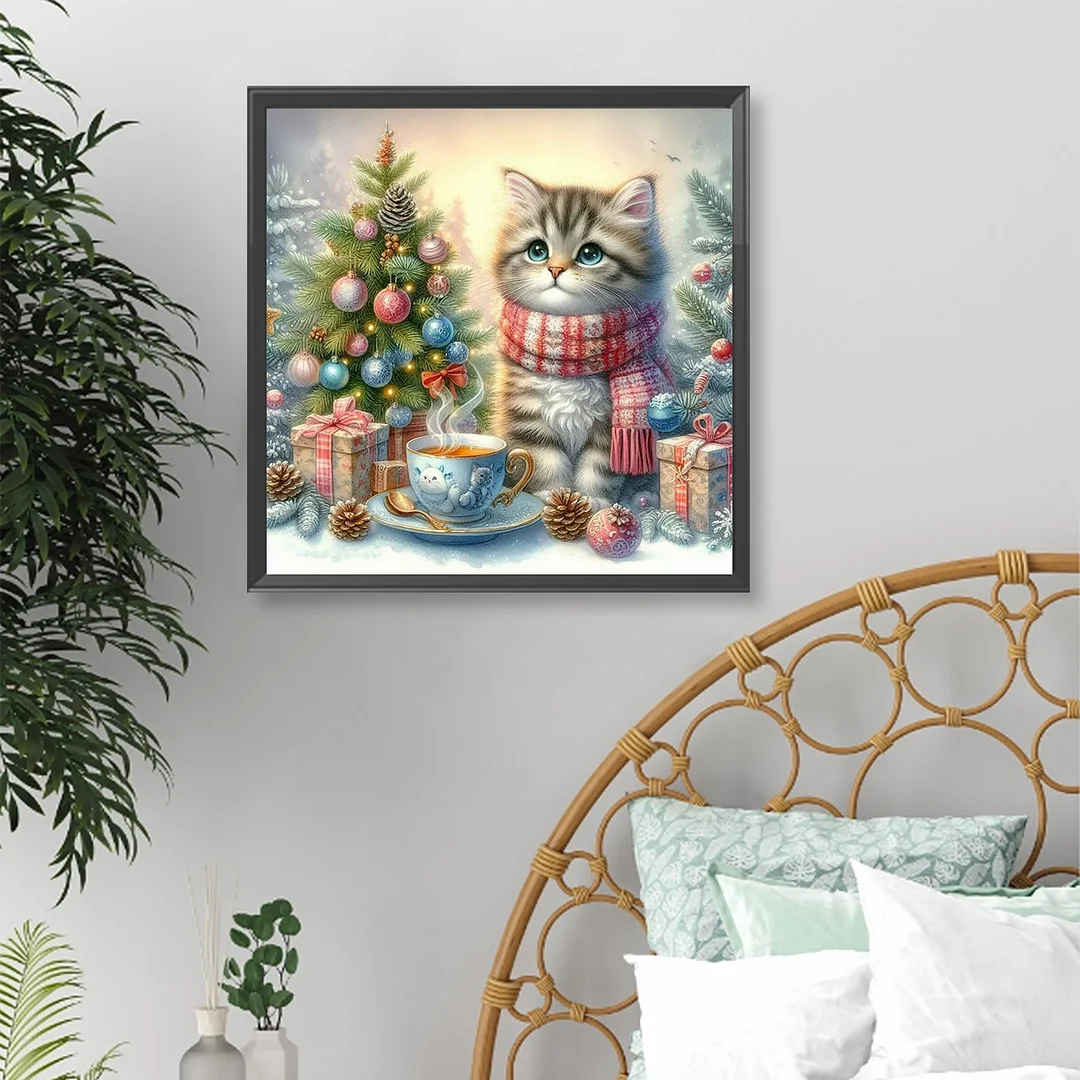 Diamond Painting - Full Round Drill - Cat(Canvas|Canvas|40*40cm)