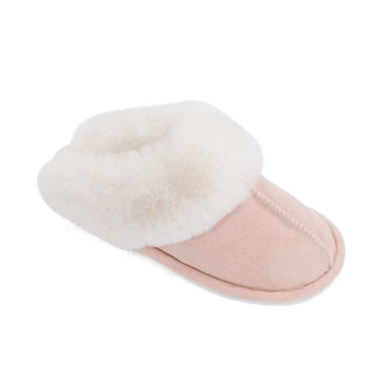 Women Winter Warm Fur Slippers Men Couples House Non-slip Soft Shoes Comfort Flat Heel Home Indoor Bedroom Zapatillas Casa Mujer