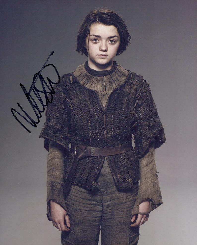 Maisie Williams (Game of Thrones) signed authentic 8x10 Photo Poster painting COA