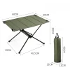 Ultra Lightweight Outdoor Folding Egg Roll Table Camping Portable Dining Table Tactical Field Table
