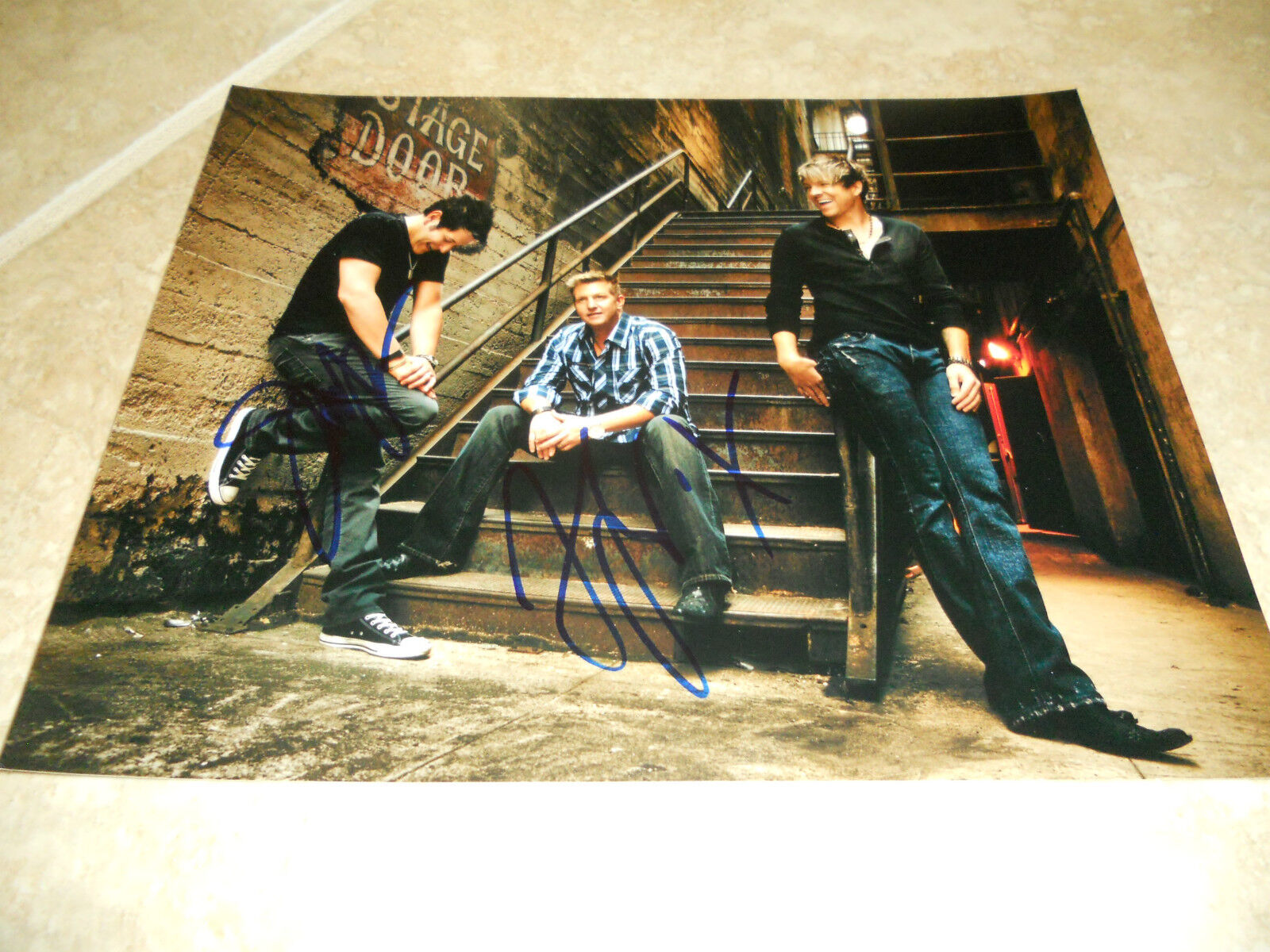 Rascal Flats Gary & Jay Signed Autograph 8x10 Color Photo Poster painting PSA Guarantee #2