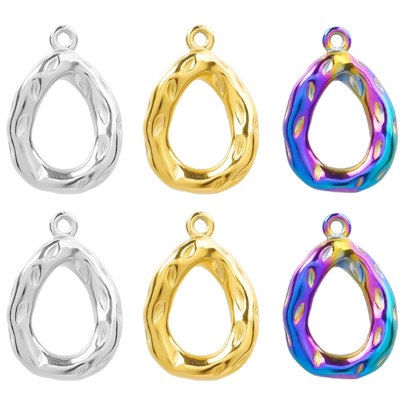 5 Pieces 304 Stainless Steel 18K Gold Plated Geometric Jewelry Accessories Pendant