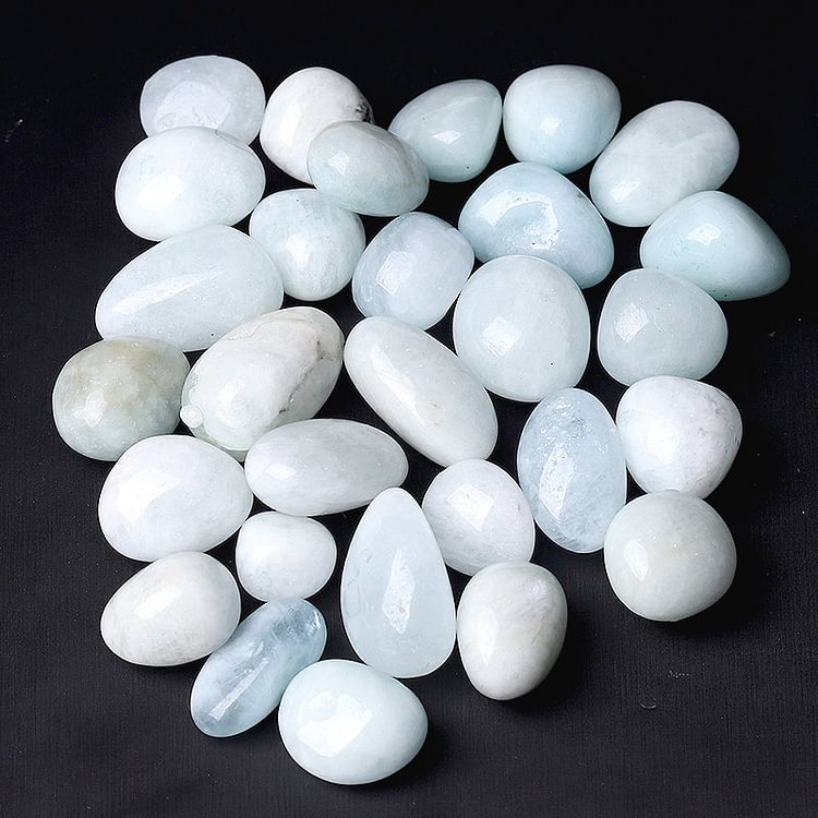 0.1kg Aqumarine bulk tumbled stone Crystal wholesale suppliers