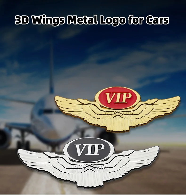 3D Wings Metal Logo for Cars（2PCS）