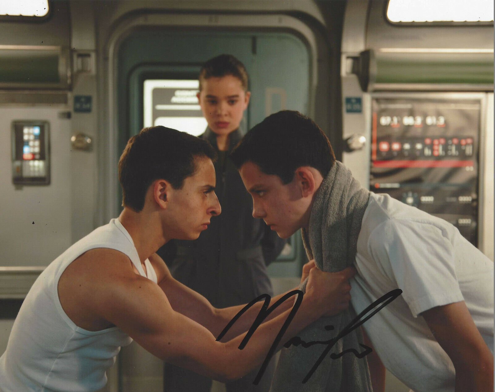 MOISES ARIAS SIGNED AUTHENTIC 'ENDER'S GAME' 8x10 MOVIE Photo Poster painting w/COA ACTOR