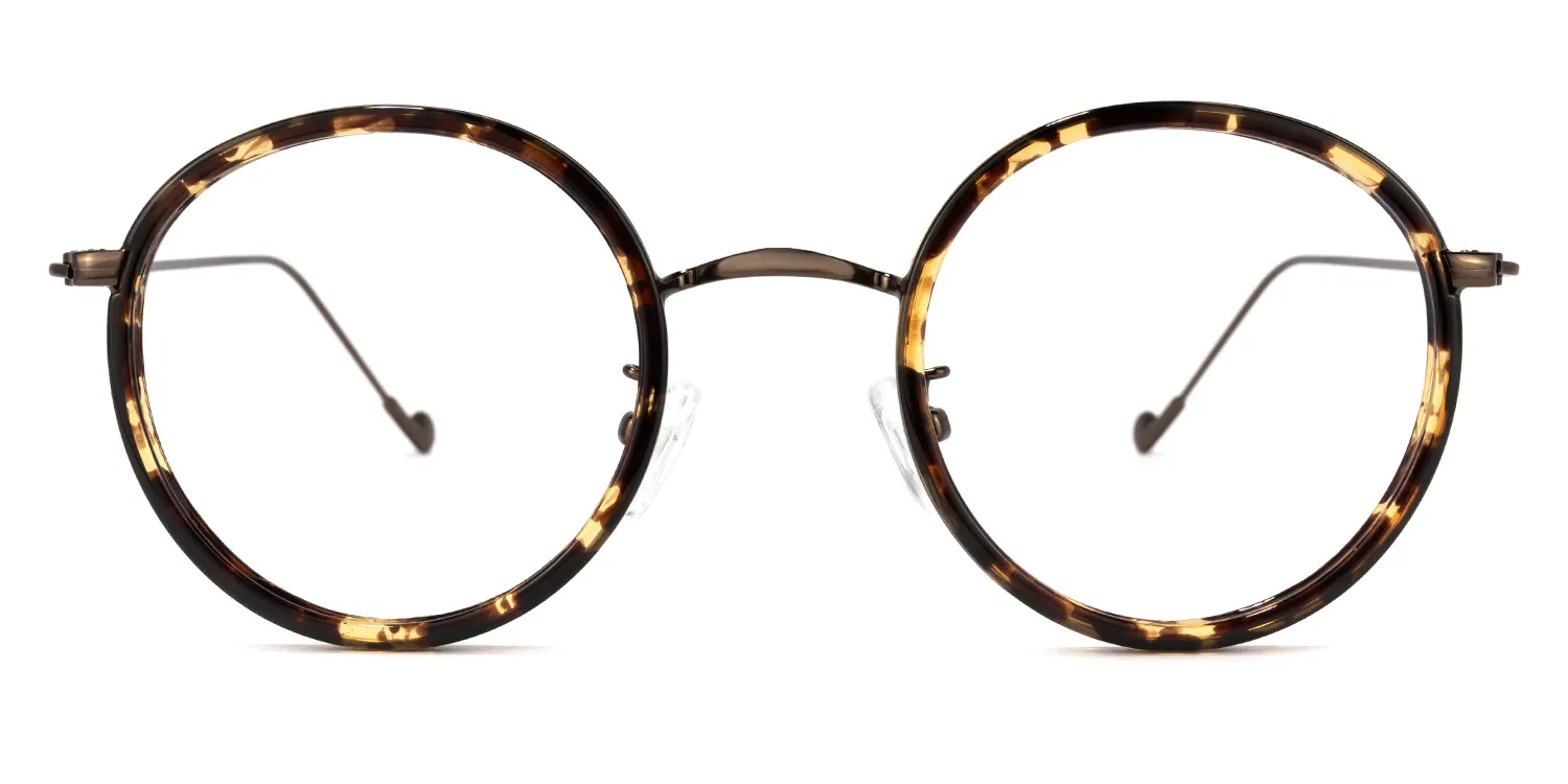 Alba Gelb-Tortoise Rund Brille Gelb-Tortoise