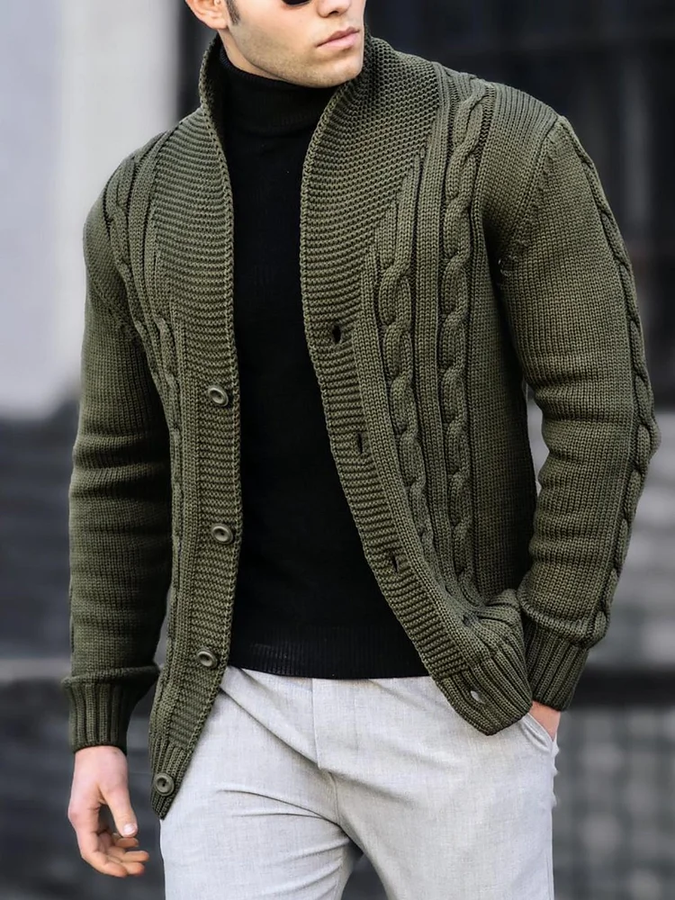 LN02 Men's casual knitted cardigan