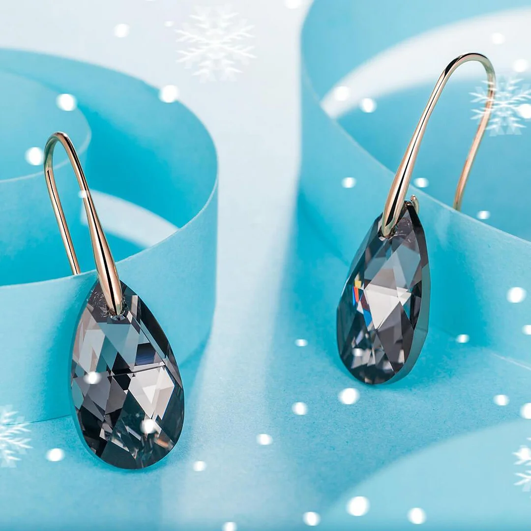Black Aurora Drop Earrings