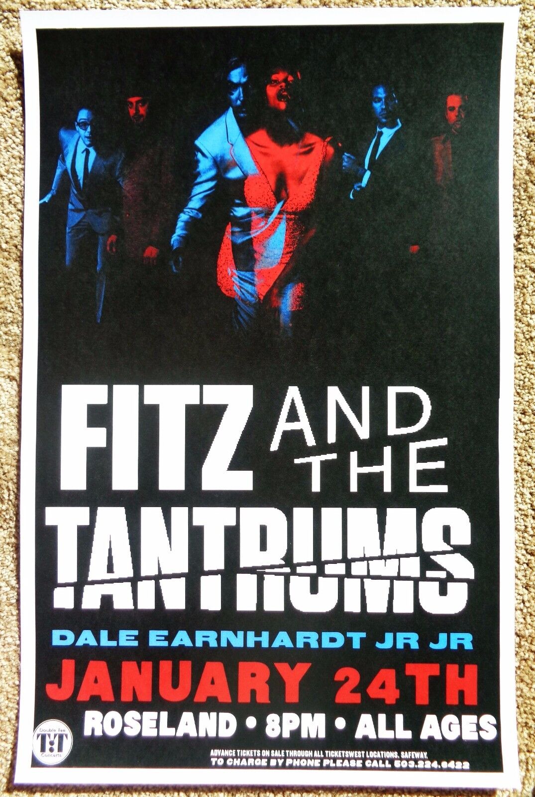 FITZ AND THE TANTRUMS 2012 Gig POSTER Portland Oregon Concert Version 1 of 2