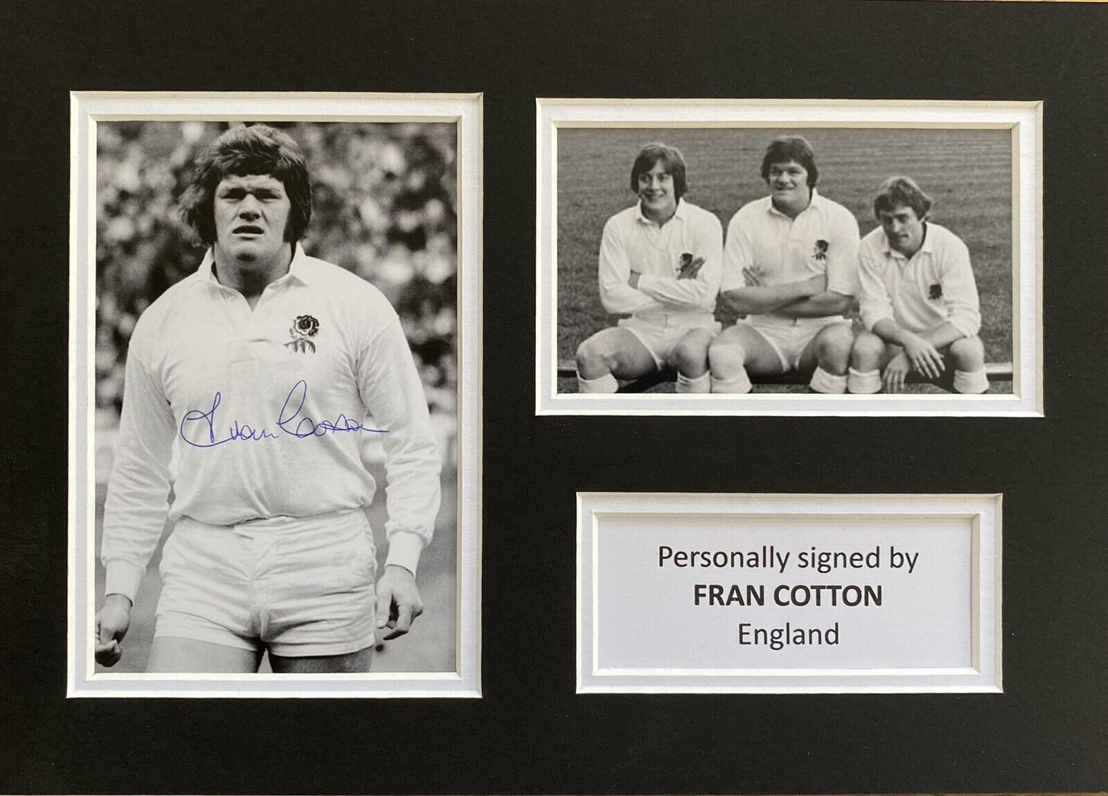 Fran Cotton Genuine Hand Signed England Photo Poster painting In A4 Mount Display