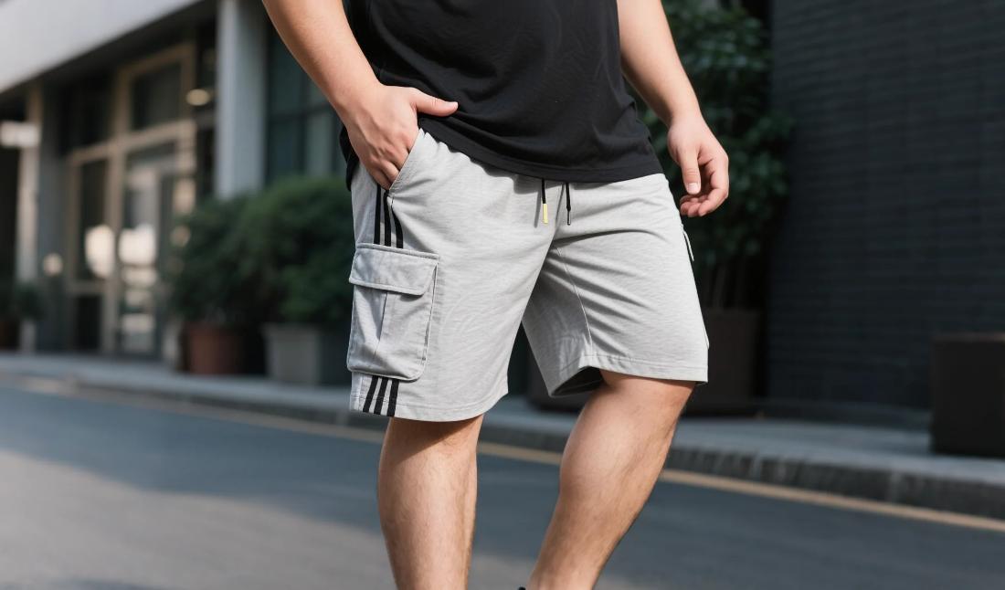 big and tall athletic shorts with functional pockets