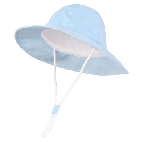 Home Prefer Toddler Baby Sun Hat UPF 50+ Sun Protection Bucket Hat Wide Brim Summer Beach Hats for Boys Girls 1-4 Years