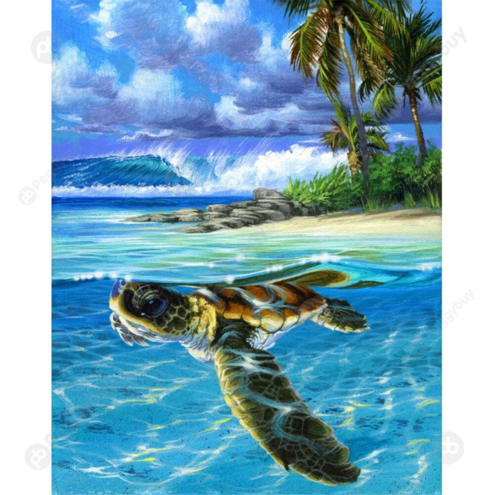 

40*50CM Paint By Numbers-Sea Turtle, 501 Original