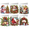 (US Only)6PCS DIY Diamond Art Greeting Cards Christmas Congratulations Cards & Gifts