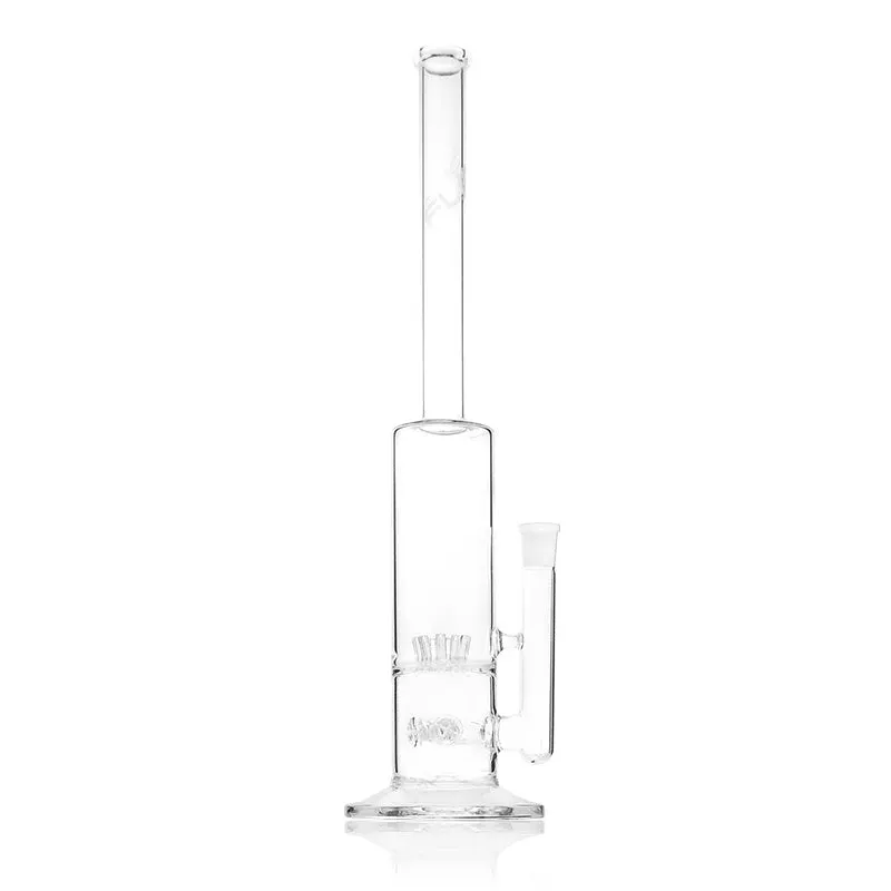 JM FLOW 18 Inches  New bong Recycler Glass Water Pipe